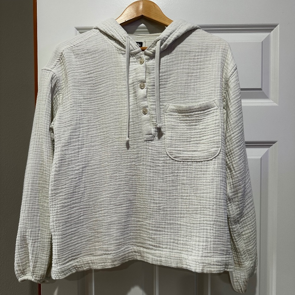 Eddie Bauer  Cozy Carry On Popover Hoodie Size Large